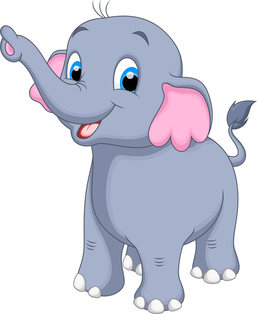 Happy Cartoon Elephant 